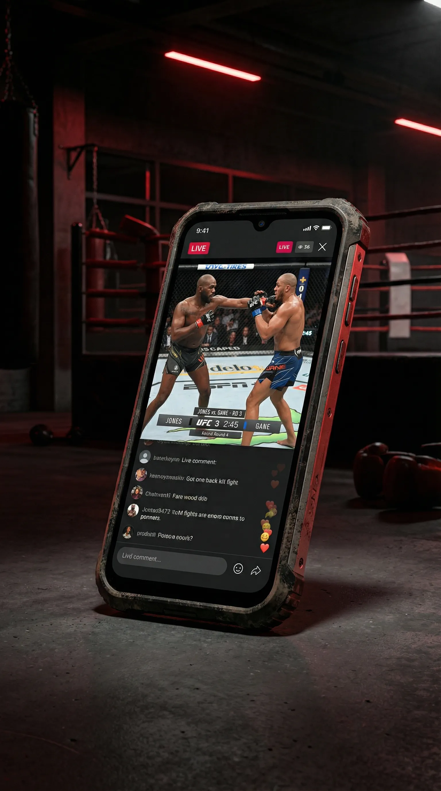 bti体育网站 移动端APP格斗直播界面